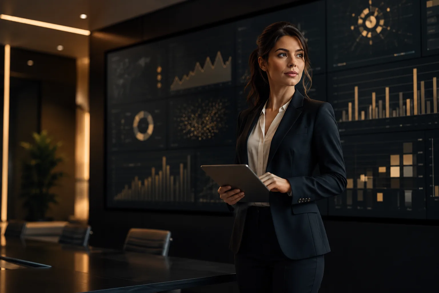 business-woman-with-dashbaord